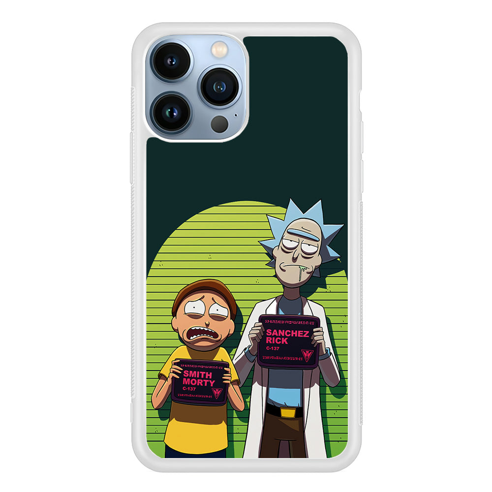 Rick and Morty Prisoner iPhone 13 Pro Case-Phone Case-Rubber White (2D Case)-Altracase