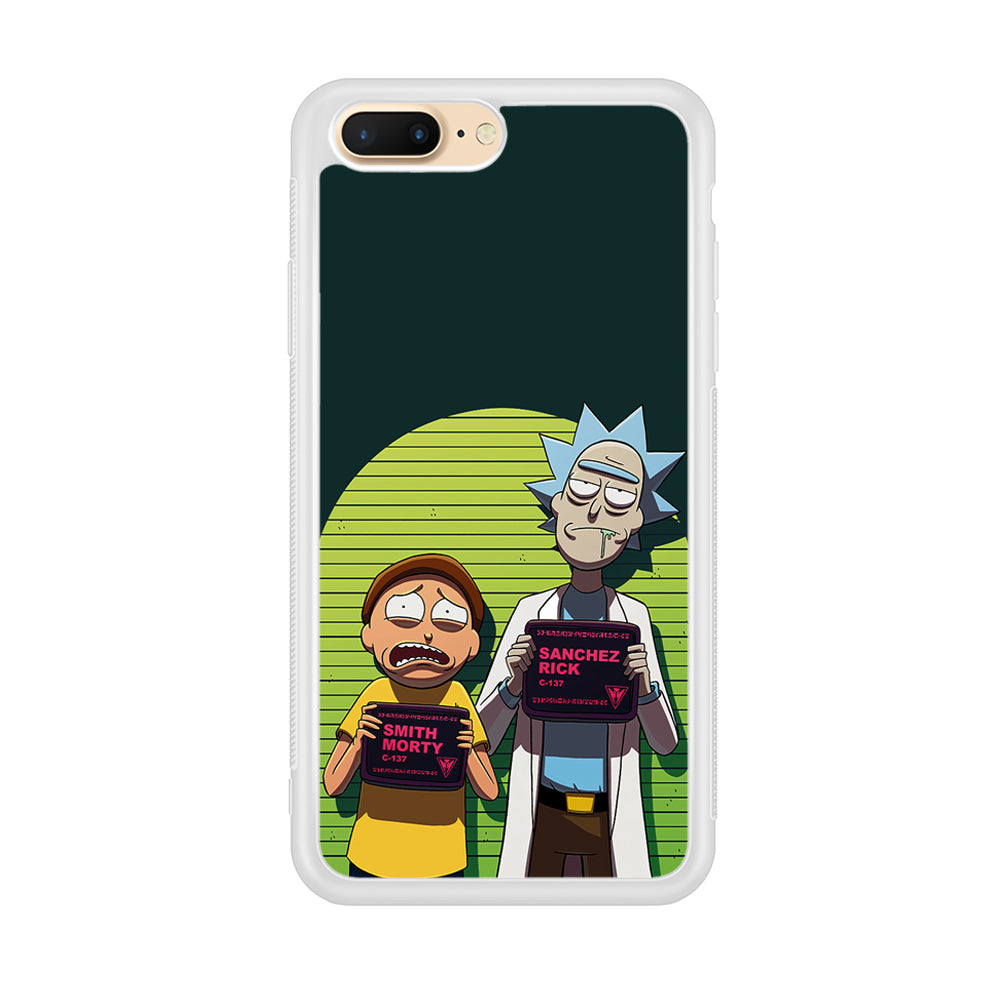 Rick and Morty Prisoner iPhone 8 Plus Case-Phone Case-Rubber White (2D Case)-Altracase