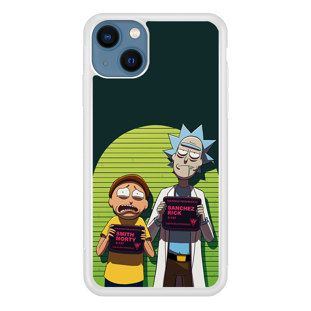 Rick and Morty Prisoner iPhone 13 Mini Case-Phone Case-Rubber White (2D Case)-Altracase