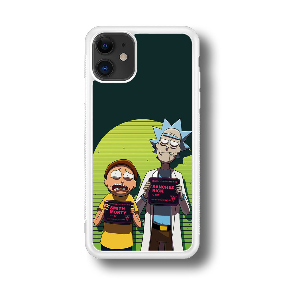 Rick and Morty Prisoner iPhone 11 Case-Phone Case-Rubber White (2D Case)-Altracase