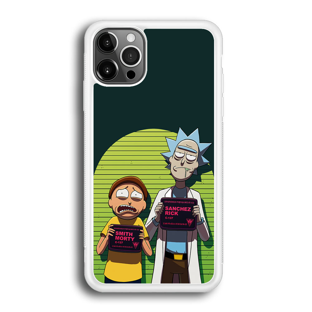 Rick and Morty Prisoner iPhone 12 Pro Max Case-Phone Case-Rubber White (2D Case)-Altracase