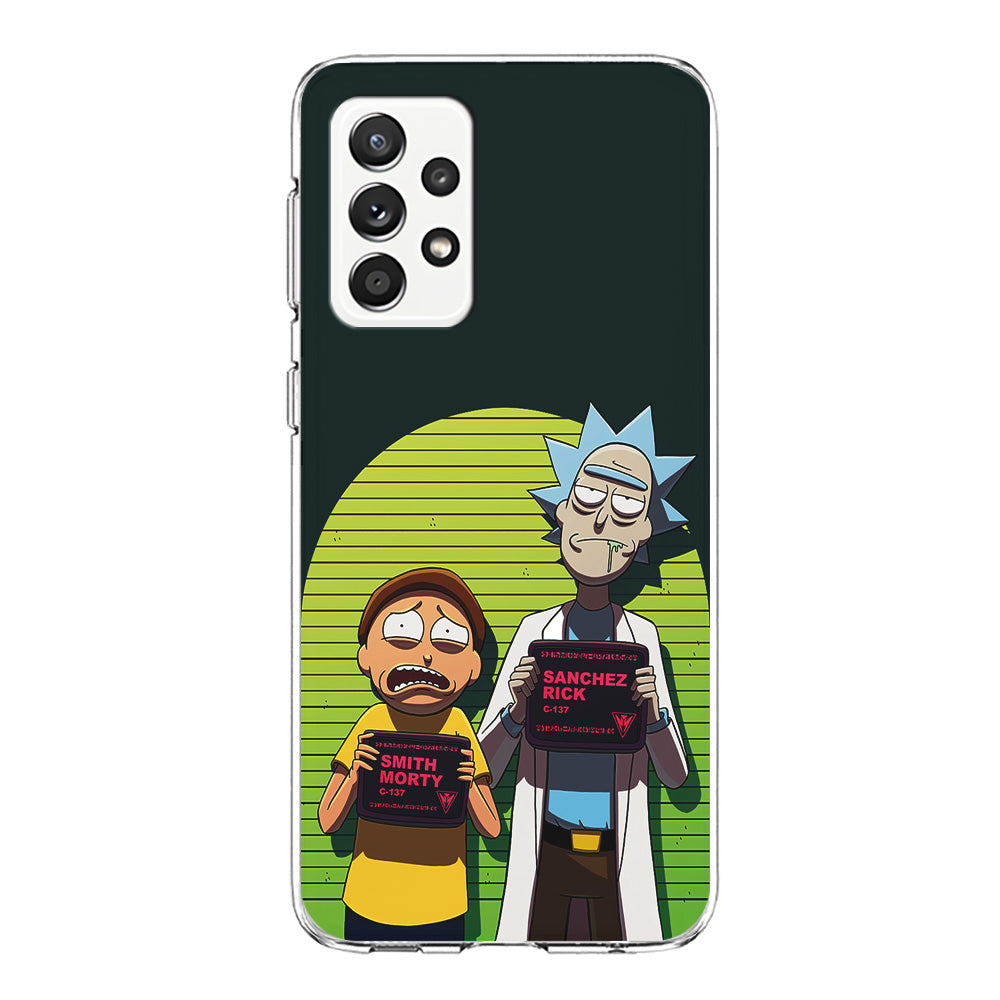 Rick and Morty Prisoner Samsung Galaxy A72 Case-Phone Case-Clear Soft Case-Altracase