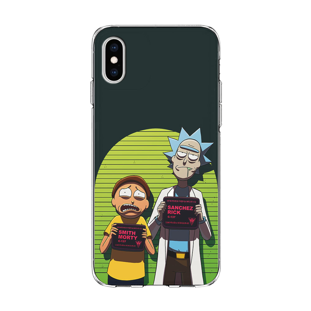Rick and Morty Prisoner iPhone Xs Case-Phone Case-Clear Soft Case-Altracase