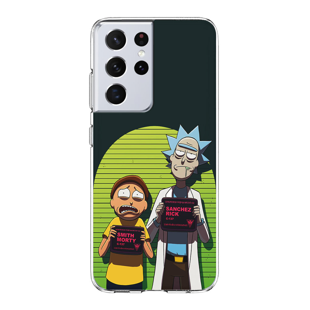 Rick and Morty Prisoner Samsung Galaxy S21 Ultra Case-Phone Case-Clear Soft Case-Altracase