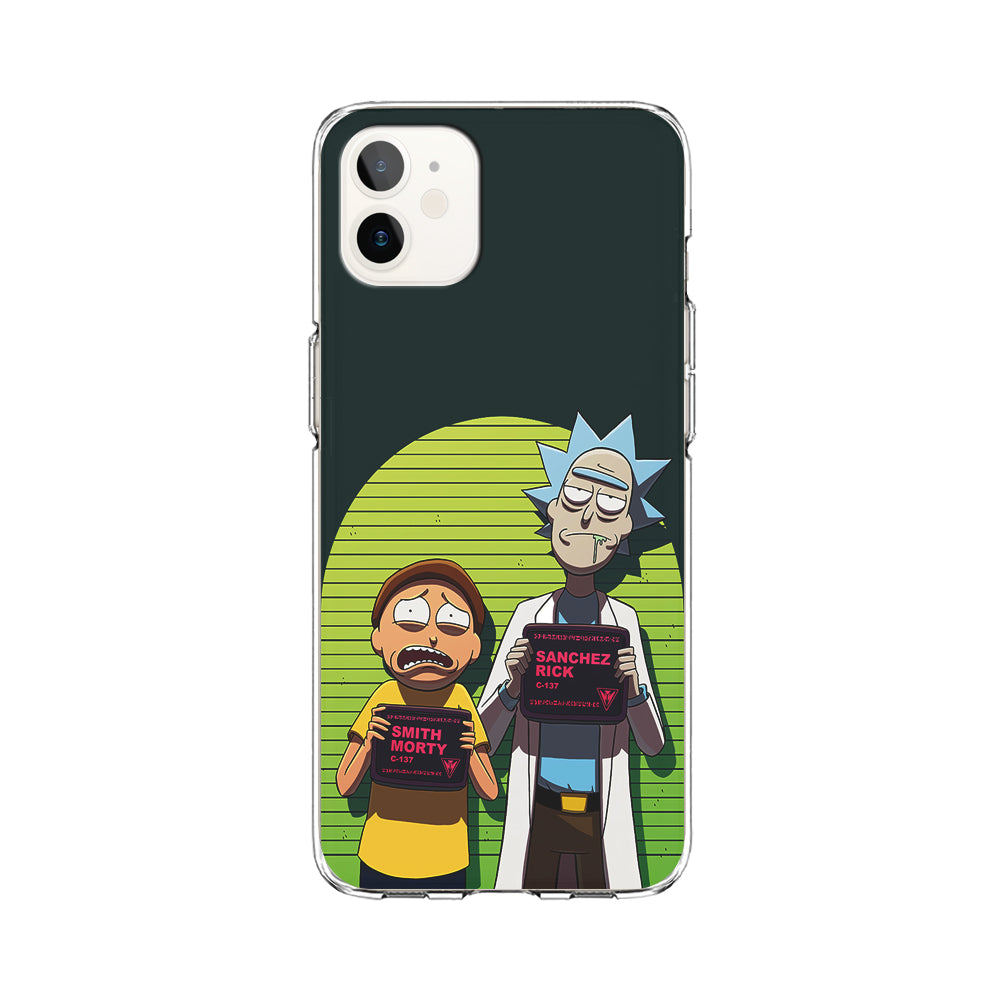 Rick and Morty Prisoner iPhone 12 Case-Phone Case-Clear Soft Case-Altracase