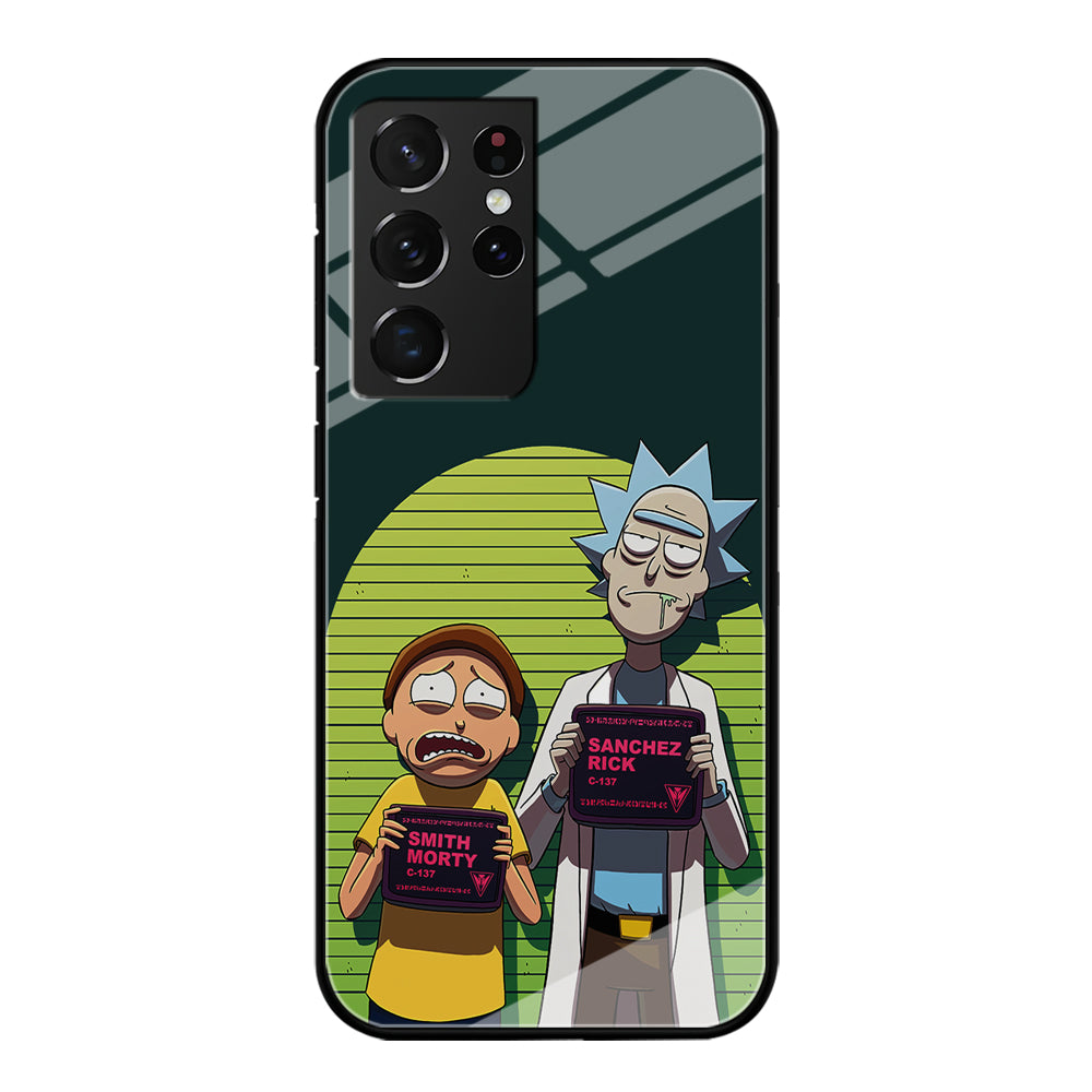 Rick and Morty Prisoner Samsung Galaxy S23 Ultra Case-Phone Case-Tempered Glass Case-Altracase