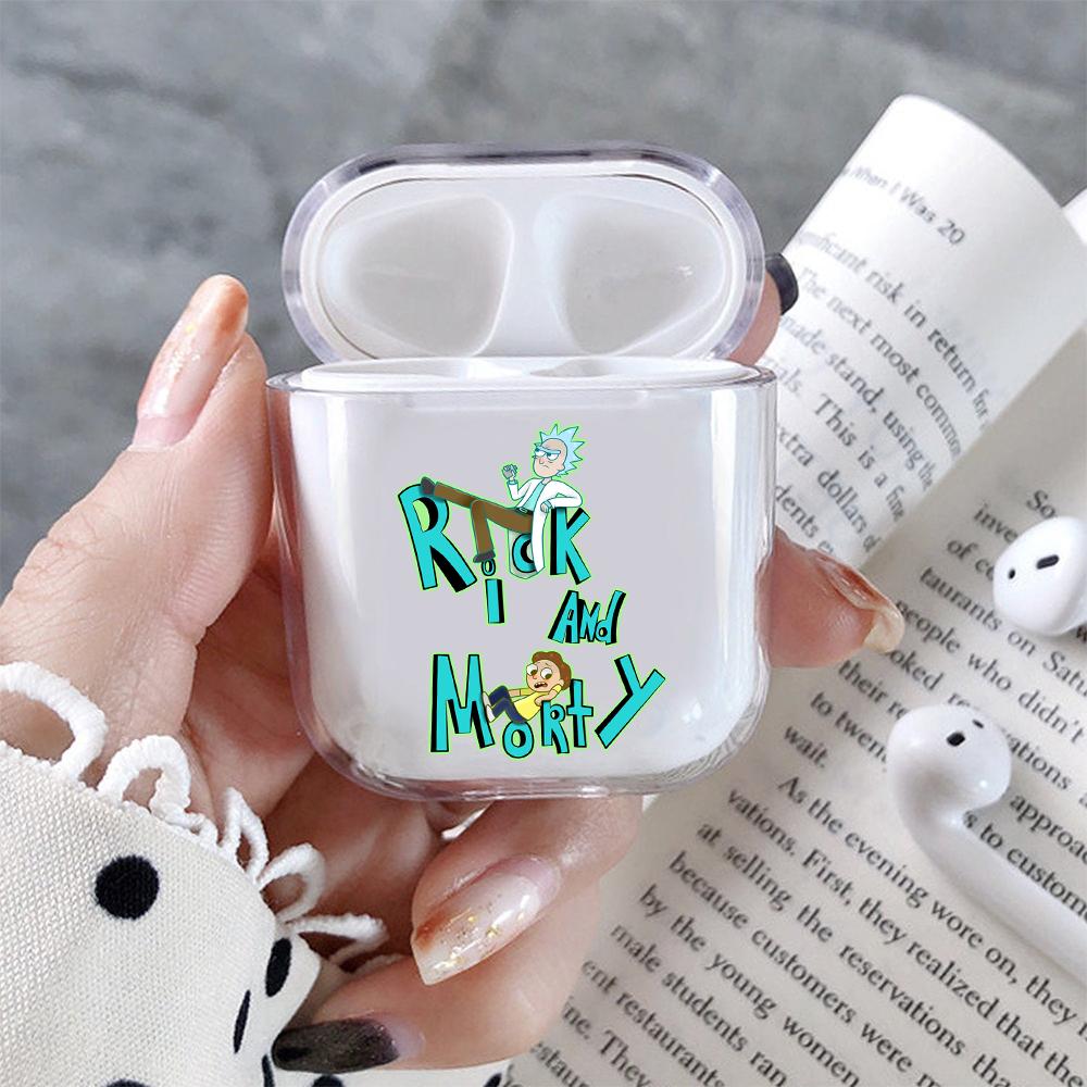 Rick and Morty Relax Hard Plastic Protective Clear Case Cover For Apple Airpods-AirPod Case-Altracase