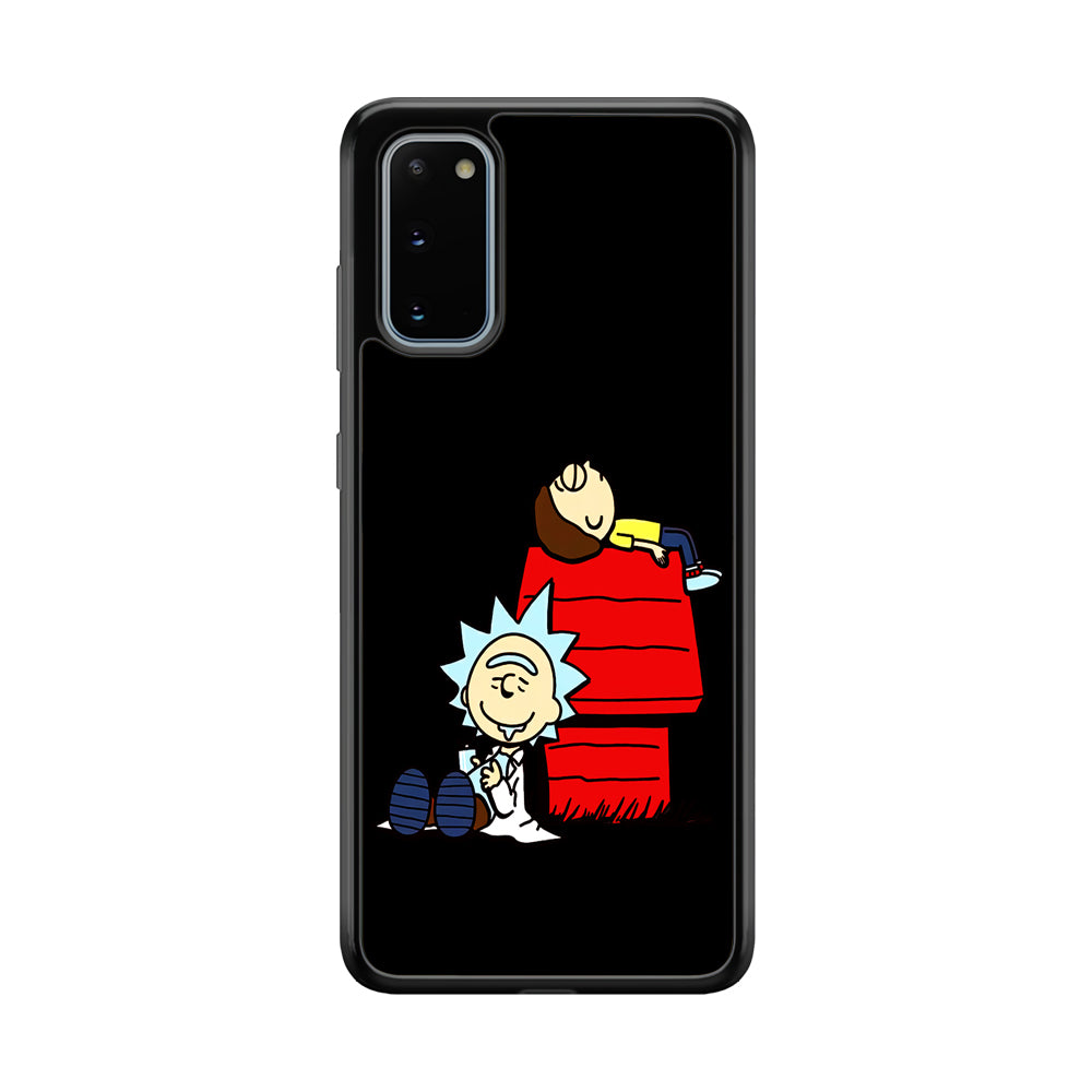 Rick and Morty Snoopy House Samsung Galaxy S20 Case-Phone Case-Tempered Glass Case-Altracase