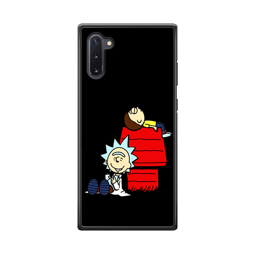 Rick and Morty Snoopy House Samsung Galaxy Note 10 Case-Phone Case-Tempered Glass Case-Altracase