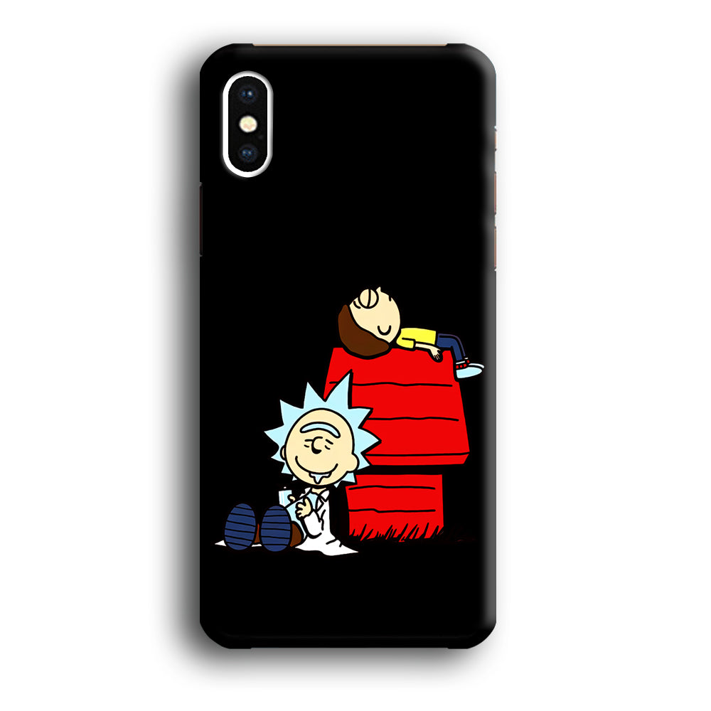 Rick and Morty Snoopy House iPhone Xs Case-Phone Case-3D Case-Altracase
