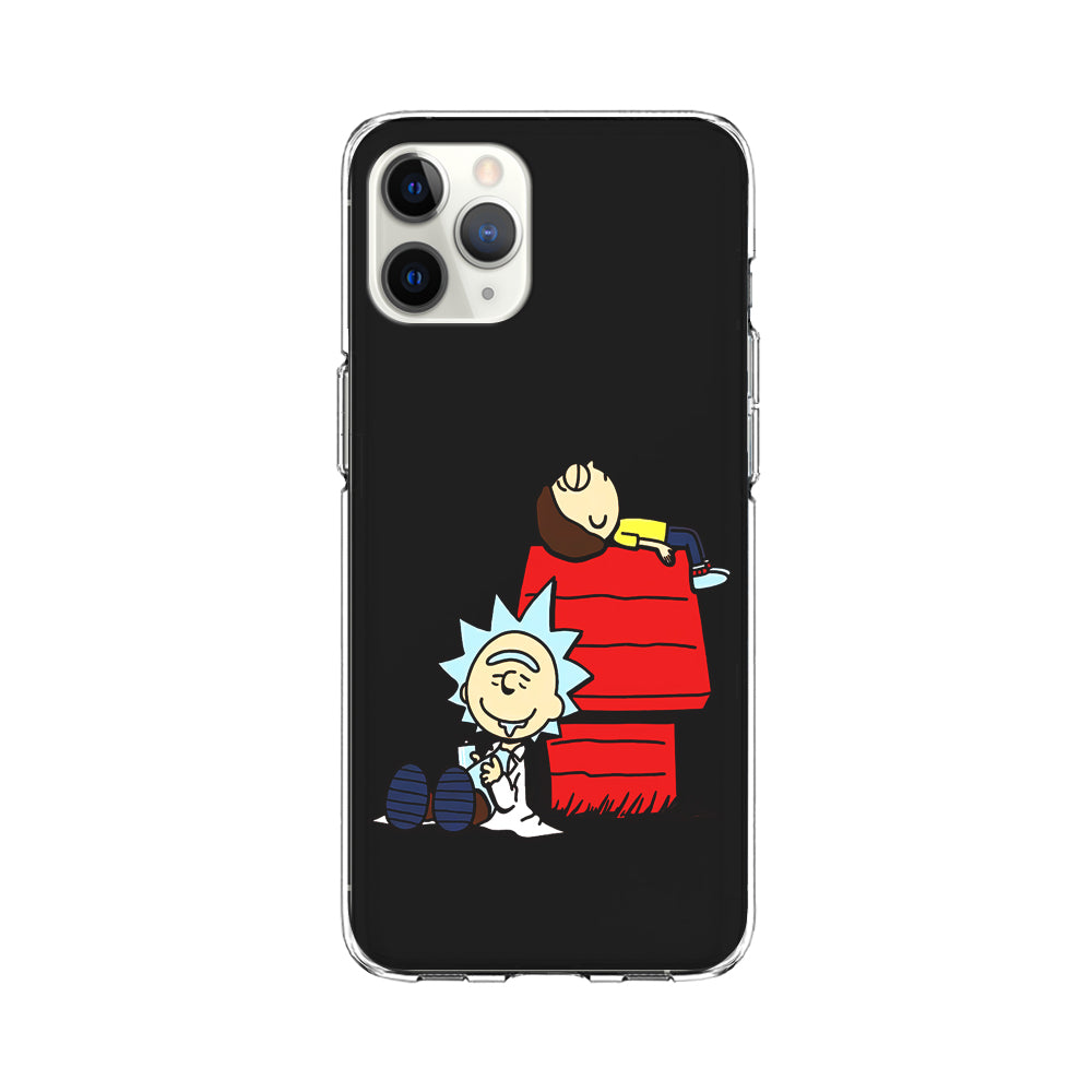 Rick and Morty Snoopy House iPhone 11 Pro Max Case-Phone Case-Clear Soft Case-Altracase