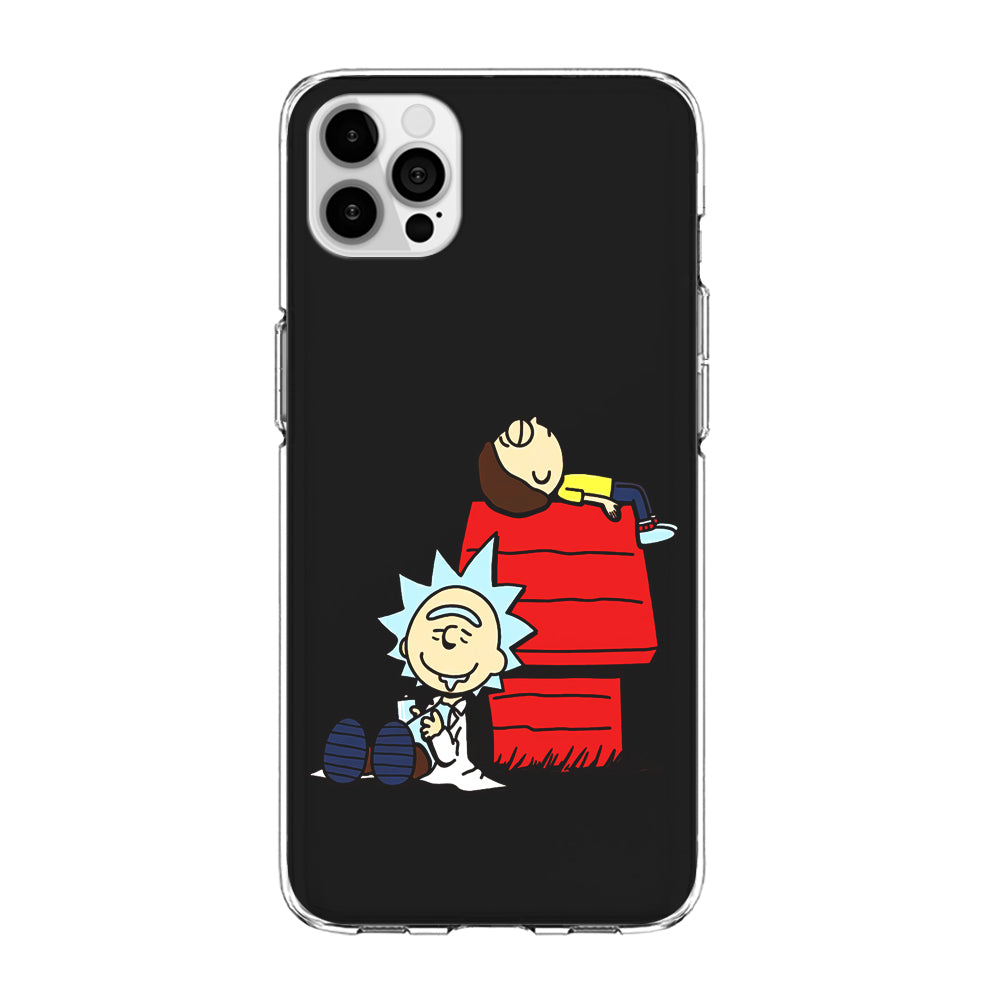 Rick and Morty Snoopy House iPhone 13 Pro Case-Phone Case-Clear Soft Case-Altracase