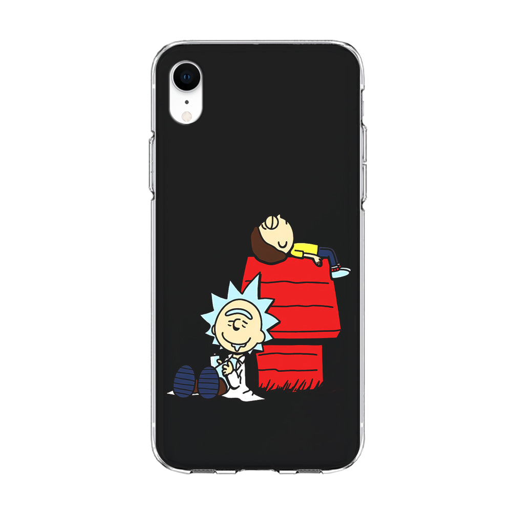 Rick and Morty Snoopy House iPhone XR Case-Phone Case-Clear Soft Case-Altracase