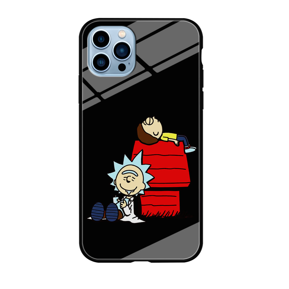 Rick and Morty Snoopy House iPhone 12 Pro Max Case-Phone Case-Tempered Glass Case-Altracase