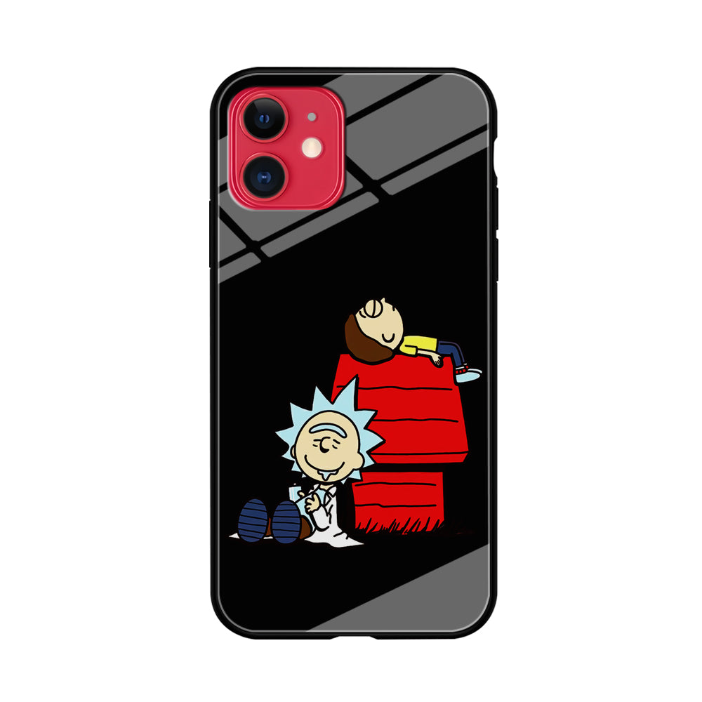 Rick and Morty Snoopy House iPhone 11 Case-Phone Case-Tempered Glass Case-Altracase