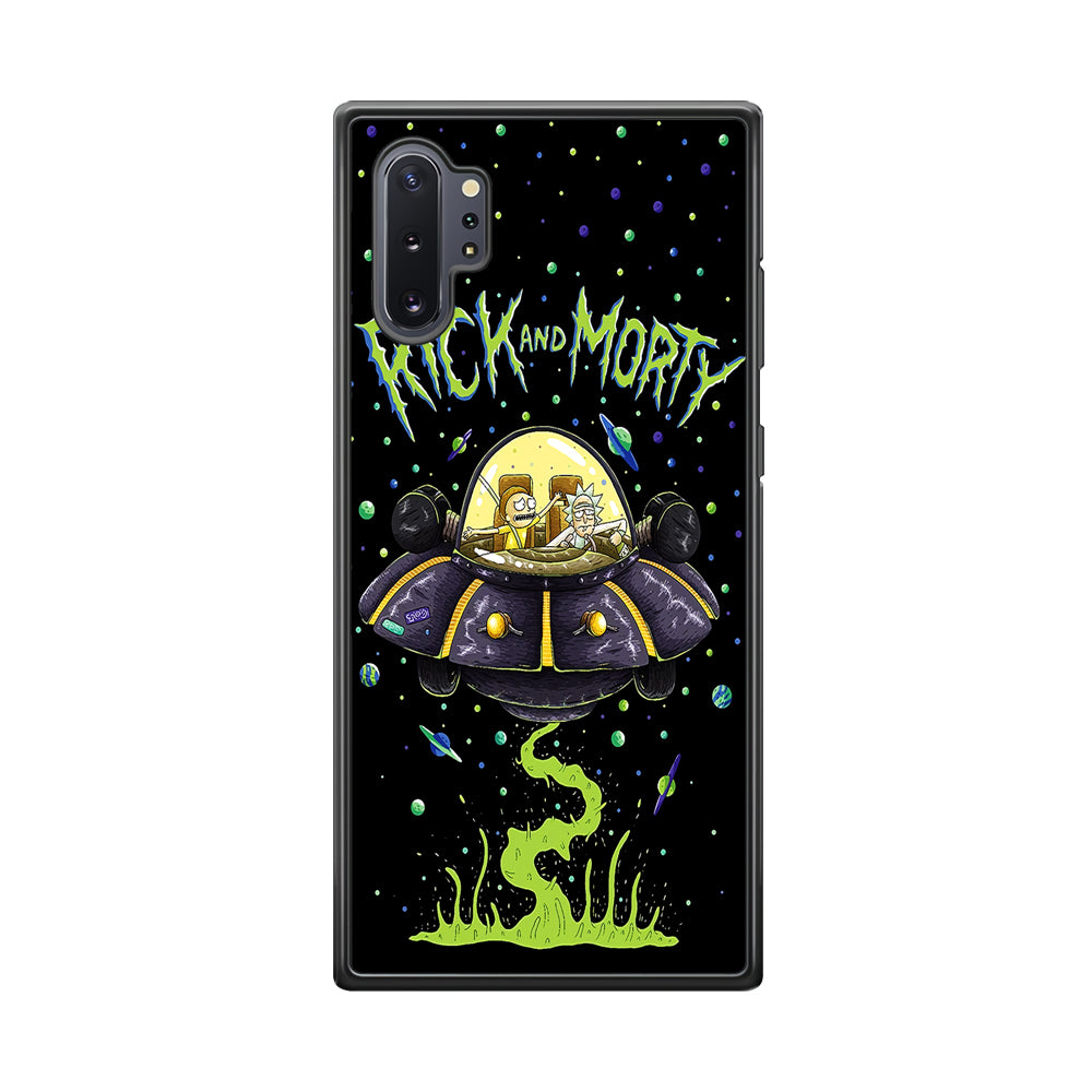 Rick and Morty Spacecraft Samsung Galaxy Note 10 Plus Case-Phone Case-Tempered Glass Case-Altracase