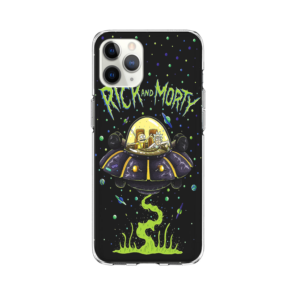 Rick and Morty Spacecraft iPhone 11 Pro Max Case-Phone Case-Clear Soft Case-Altracase