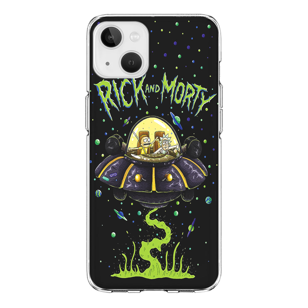 Rick and Morty Spacecraft iPhone 13 Case-Phone Case-Clear Soft Case-Altracase