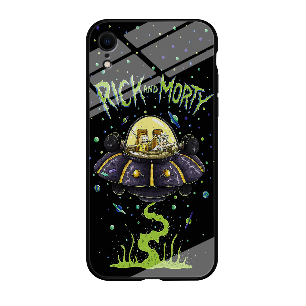 Rick and Morty Spacecraft iPhone XR Case-Phone Case-Tempered Glass Case-Altracase