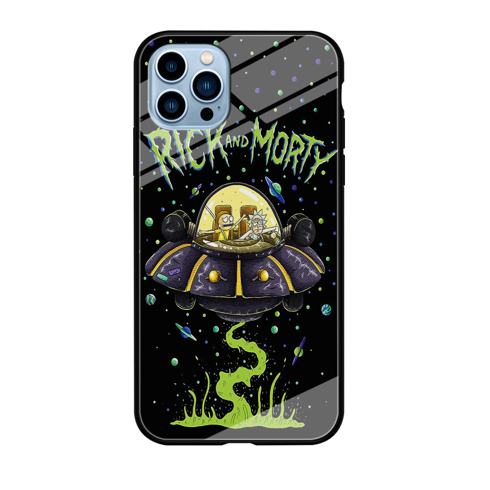 Rick and Morty Spacecraft iPhone 12 Pro Max Case-Phone Case-Tempered Glass Case-Altracase
