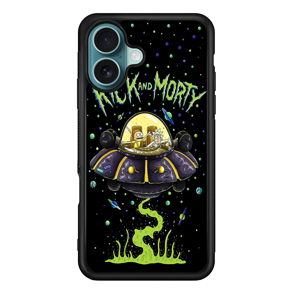 Rick and Morty Spacecraft iPhone 16 Plus Case - Altracase