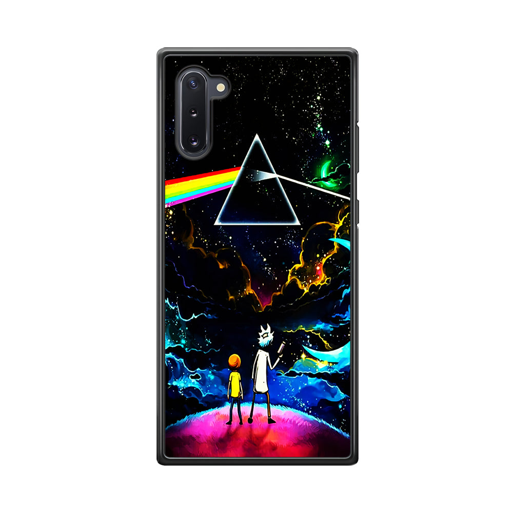 Rick and Morty Triangle Painting Samsung Galaxy Note 10 Case-Phone Case-Rubber Black (2D Case)-Altracase