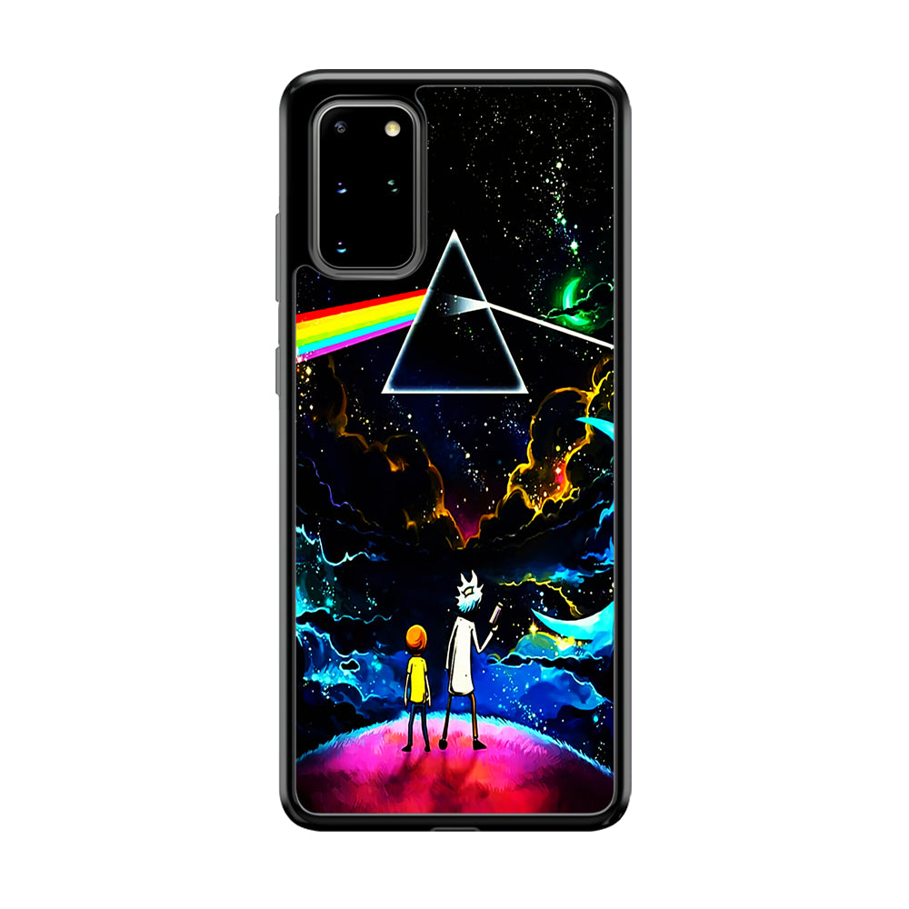 Rick and Morty Triangle Painting Samsung Galaxy S20 Plus Case-Phone Case-Rubber Black (2D Case)-Altracase