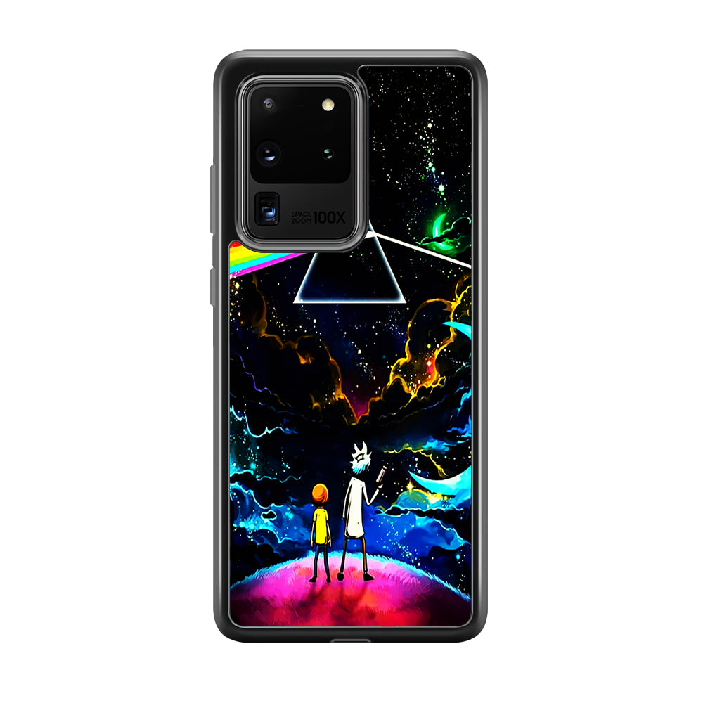 Rick and Morty Triangle Painting Samsung Galaxy S20 Ultra Case-Phone Case-Tempered Glass Case-Altracase