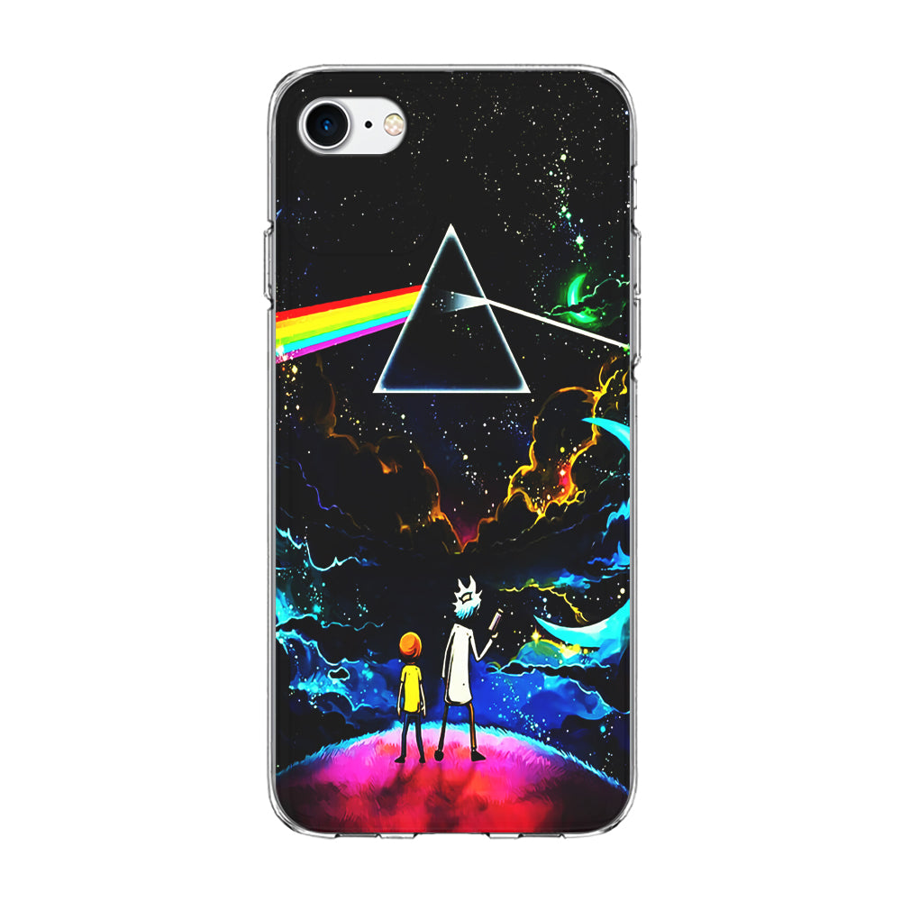 Rick and Morty Triangle Painting iPhone 8 Case-Phone Case-Clear Soft Case-Altracase