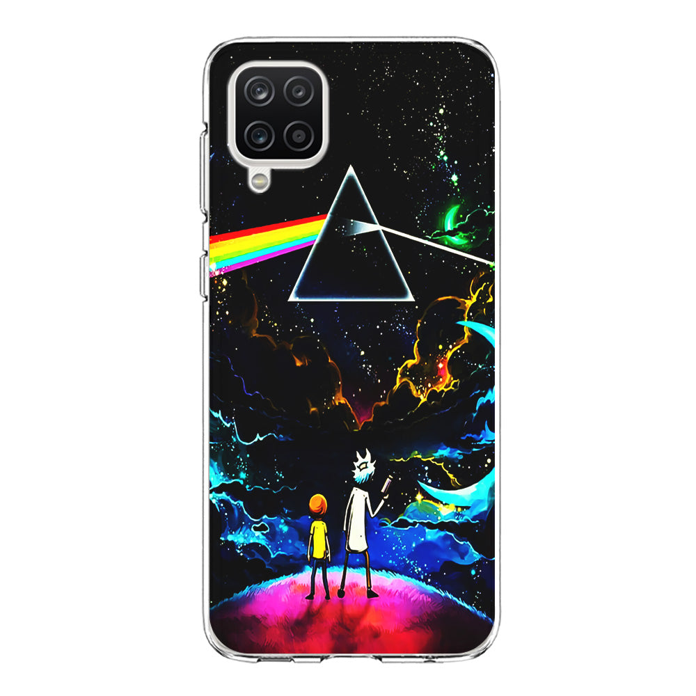 Rick and Morty Triangle Painting Samsung Galaxy A12 Case-Phone Case-Clear Soft Case-Altracase