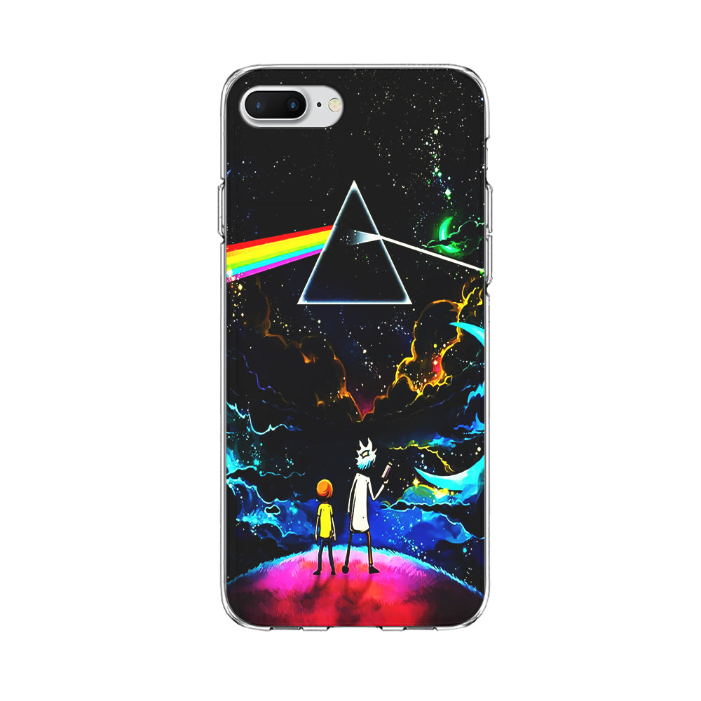Rick and Morty Triangle Painting iPhone 8 Plus Case-Phone Case-Clear Soft Case-Altracase