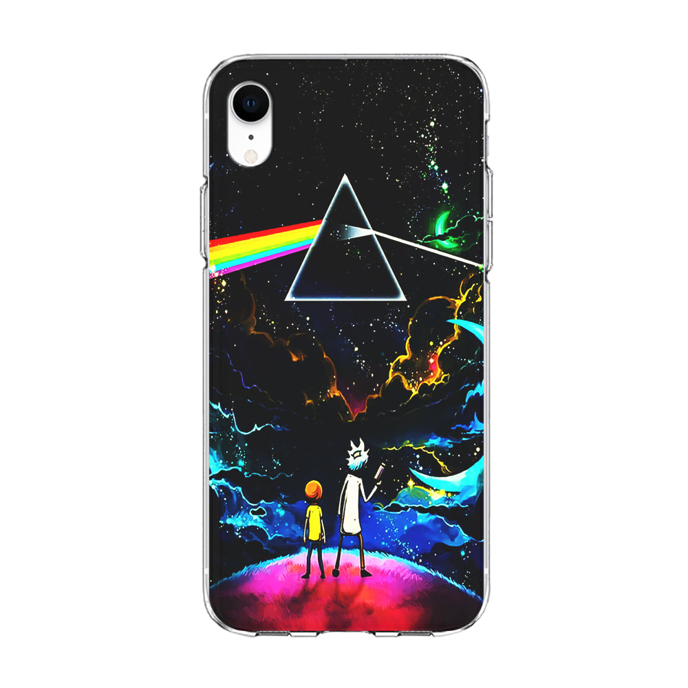 Rick and Morty Triangle Painting iPhone XR Case-Phone Case-Clear Soft Case-Altracase