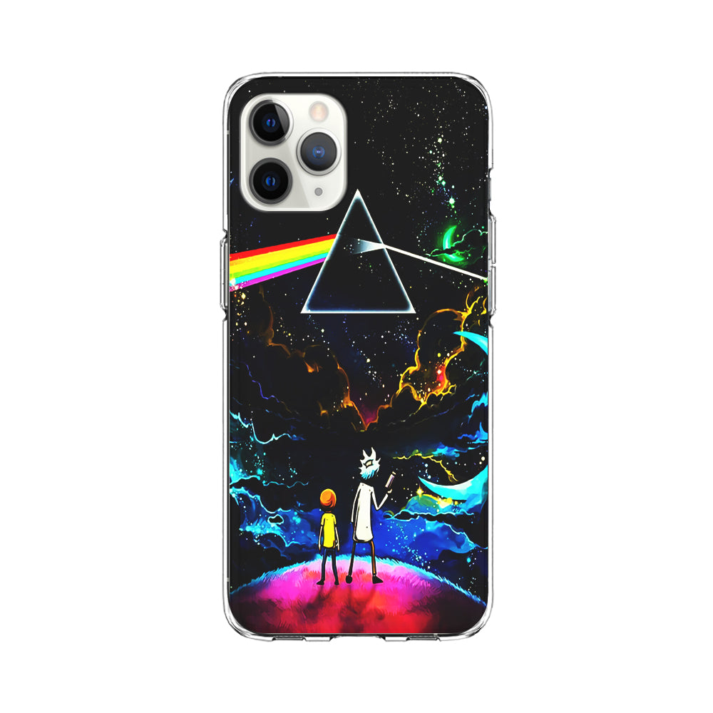 Rick and Morty Triangle Painting iPhone 11 Pro Case-Phone Case-Clear Soft Case-Altracase