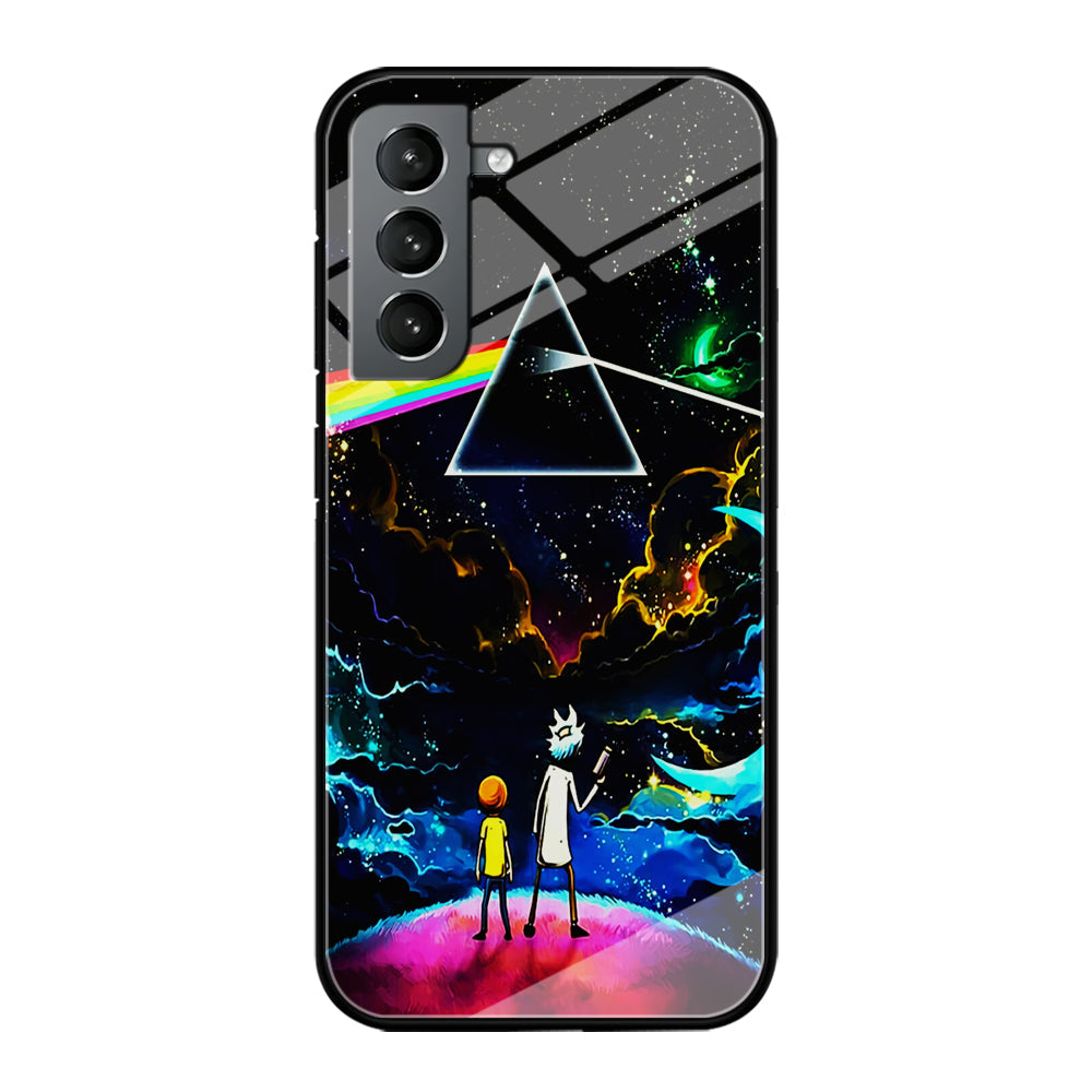 Rick and Morty Triangle Painting Samsung Galaxy S23 Case-Phone Case-Tempered Glass Case-Altracase