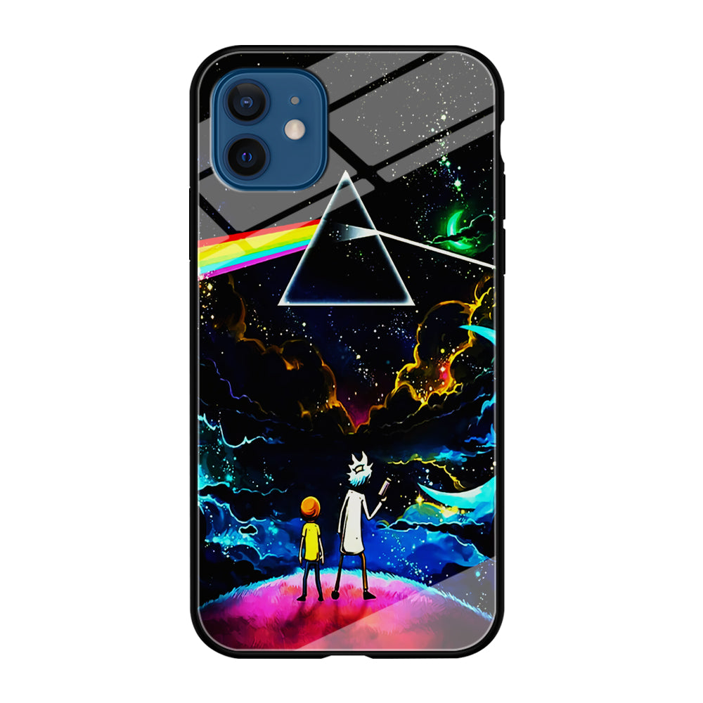Rick and Morty Triangle Painting iPhone 12 Case-Phone Case-Tempered Glass Case-Altracase