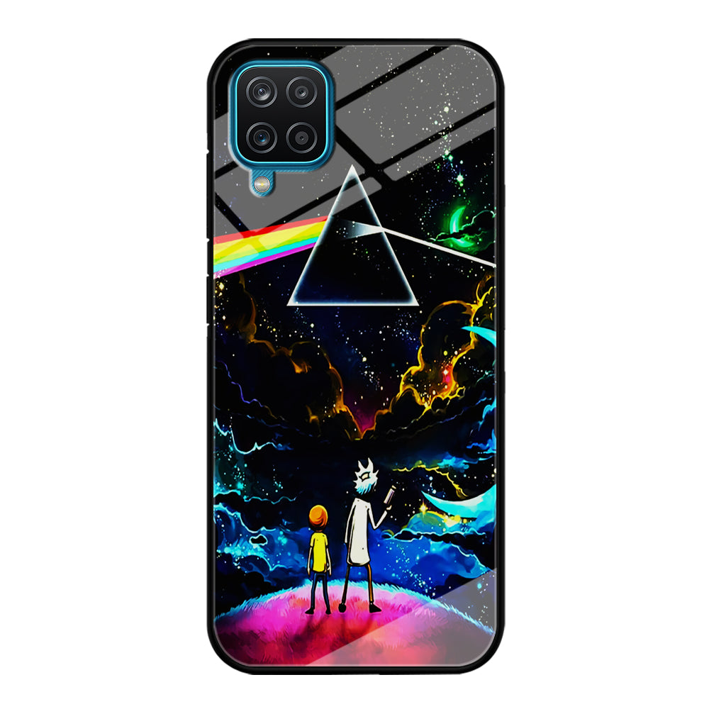 Rick and Morty Triangle Painting Samsung Galaxy A12 Case-Phone Case-Tempered Glass Case-Altracase