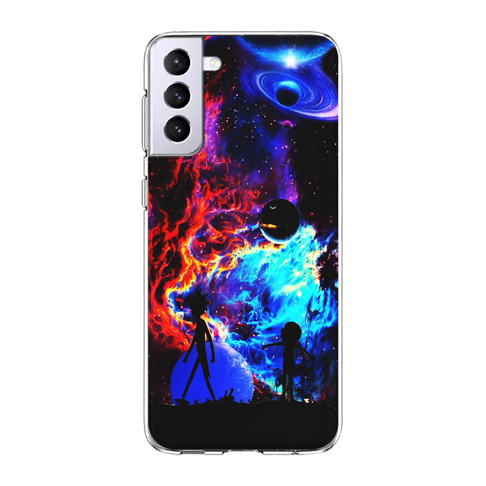 Rick and Morty Wonderful Galaxy Samsung Galaxy S24 Plus Case-Phone Case-Clear Soft Case-Altracase