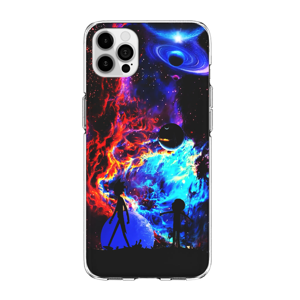 Rick and Morty Wonderful Galaxy iPhone 15 Pro Max Case-Phone Case-Clear Soft Case-Altracase