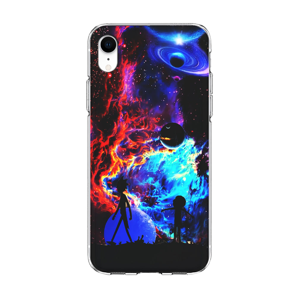 Rick and Morty Wonderful Galaxy iPhone XR Case-Phone Case-Clear Soft Case-Altracase