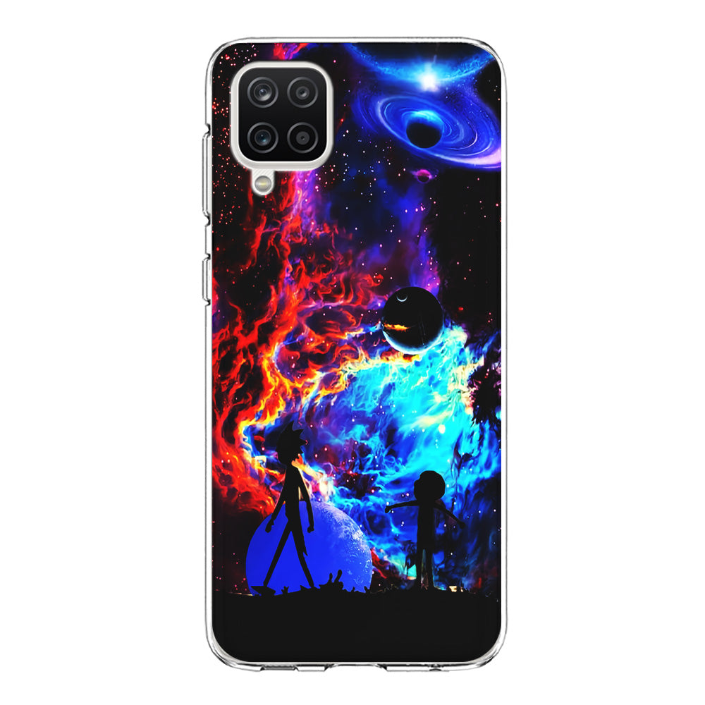 Rick and Morty Wonderful Galaxy Samsung Galaxy A12 Case-Phone Case-Clear Soft Case-Altracase