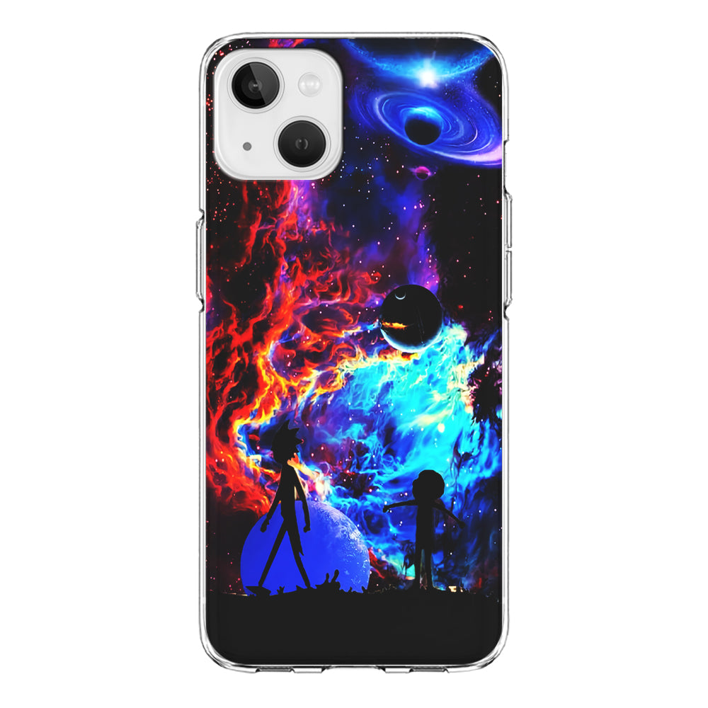 Rick and Morty Wonderful Galaxy iPhone 13 Mini Case-Phone Case-Clear Soft Case-Altracase