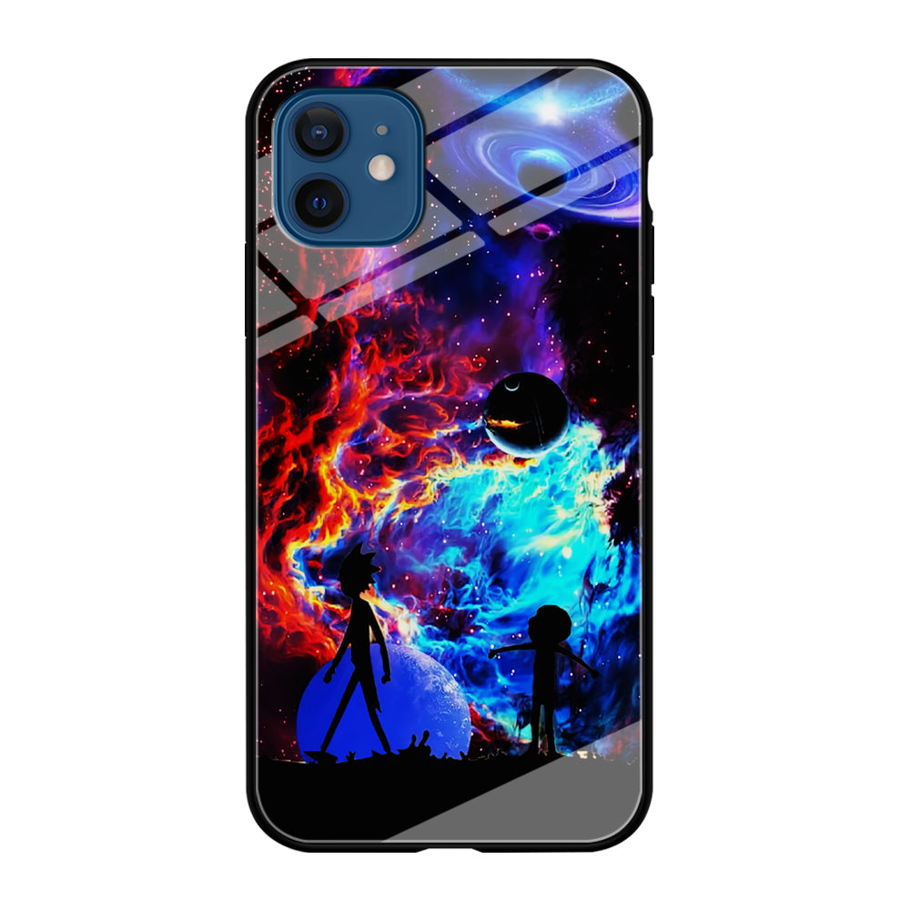 Rick and Morty Wonderful Galaxy iPhone 12 Case-Phone Case-Tempered Glass Case-Altracase