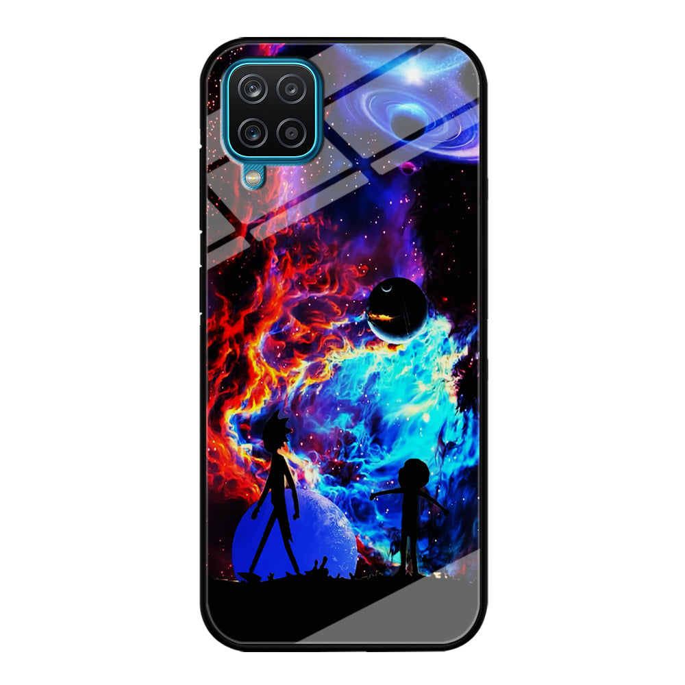 Rick and Morty Wonderful Galaxy Samsung Galaxy A12 Case-Phone Case-Tempered Glass Case-Altracase