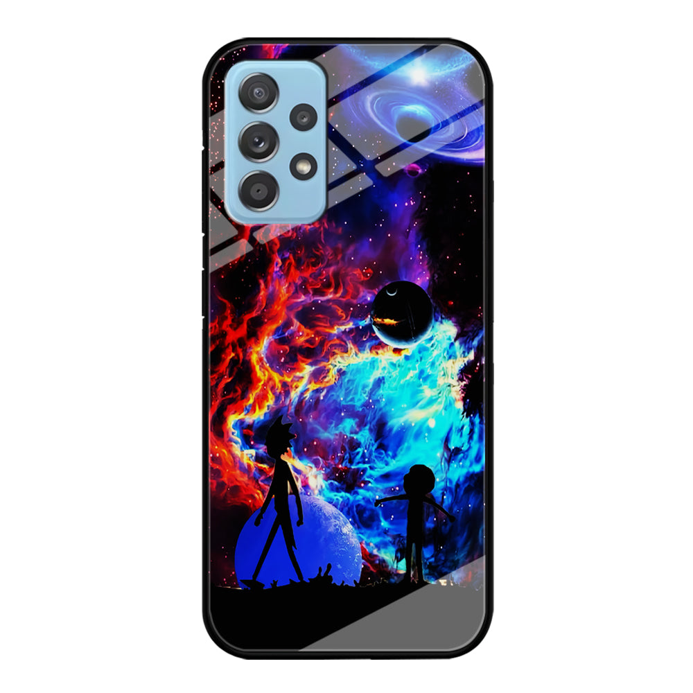 Rick and Morty Wonderful Galaxy Samsung Galaxy A72 Case-Phone Case-Tempered Glass Case-Altracase