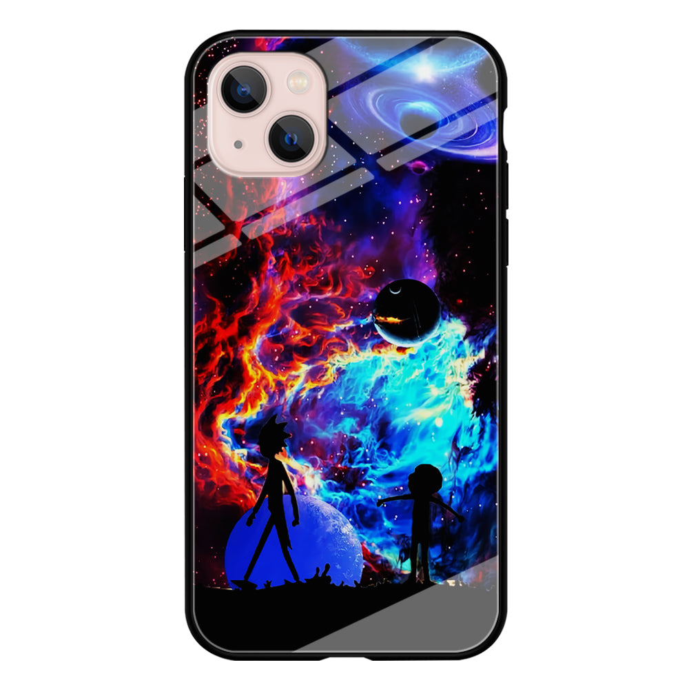 Rick and Morty Wonderful Galaxy iPhone 13 Mini Case-Phone Case-Tempered Glass Case-Altracase