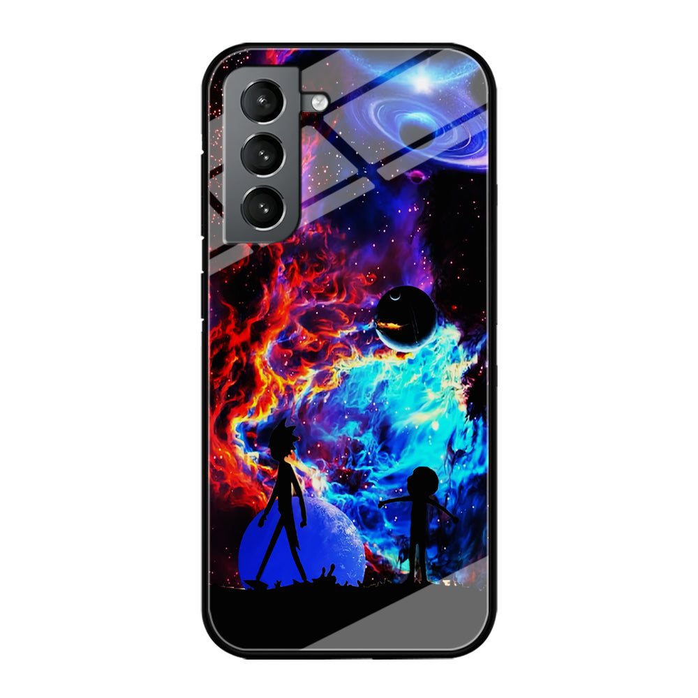 Rick and Morty Wonderful Galaxy Samsung Galaxy S24 Case-Phone Case-Tempered Glass Case-Altracase