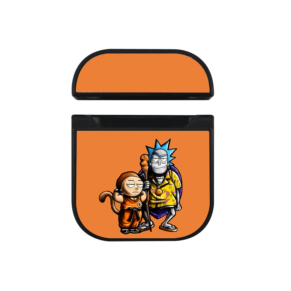 Rick and Morty X Dragon Ball Apple AirPods Case-AirPod Case-Black-Altracase
