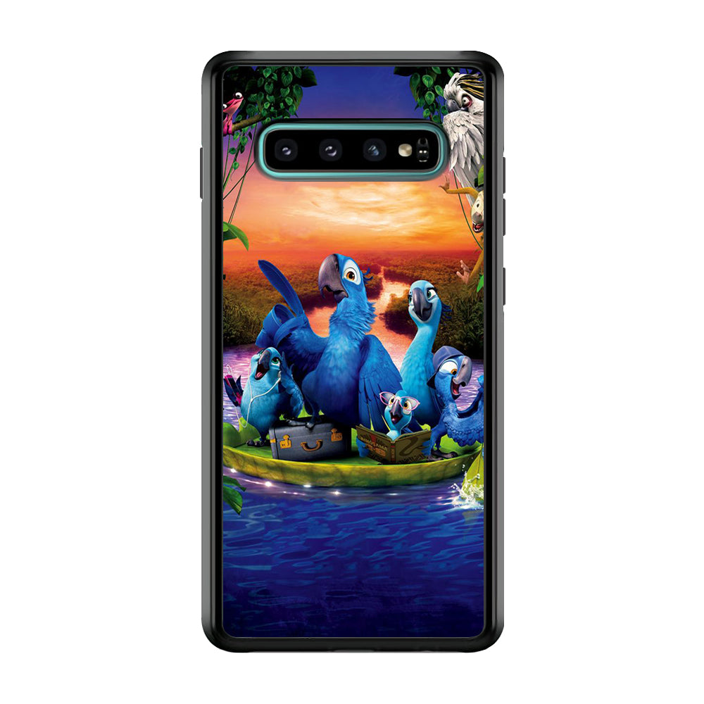 Rio Tour on The River Samsung Galaxy S10 Case-Phone Case-Rubber Black (2D Case)-Altracase