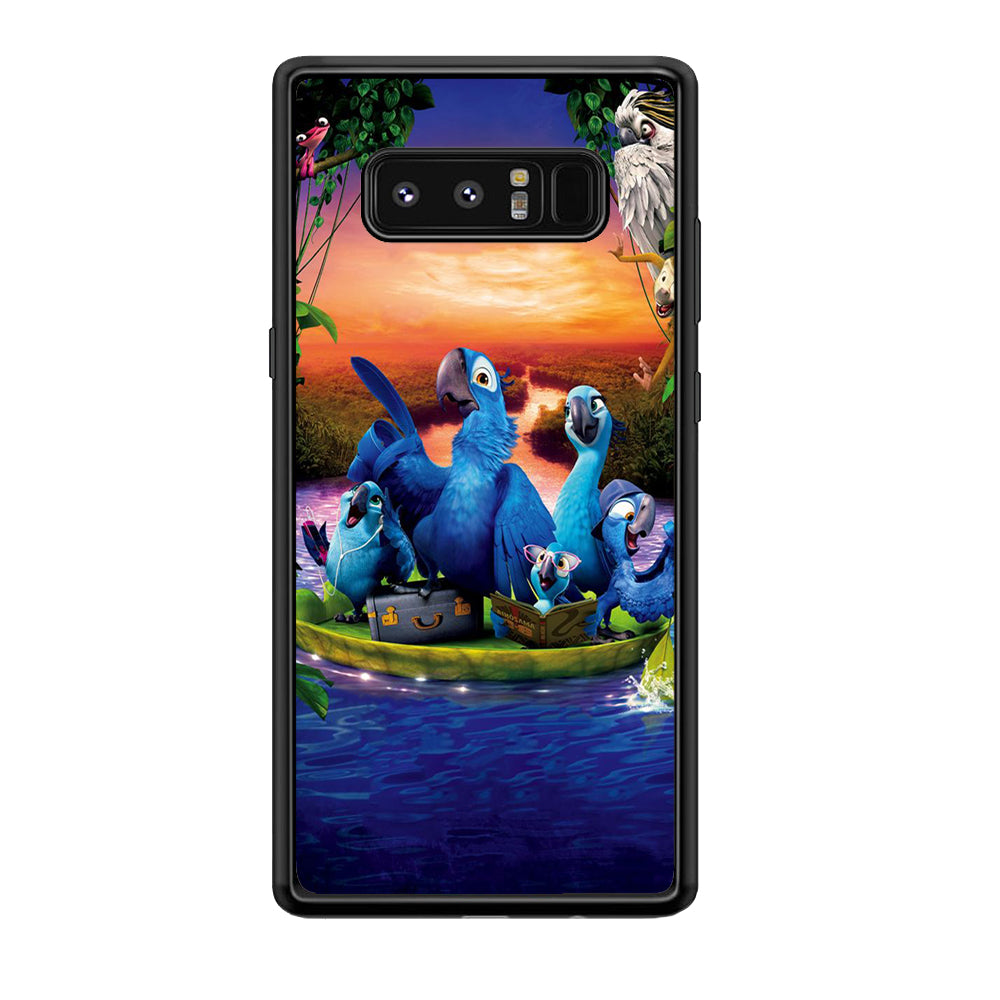 Rio Tour on The River Samsung Galaxy Note 8 Case-Phone Case-Rubber Black (2D Case)-Altracase