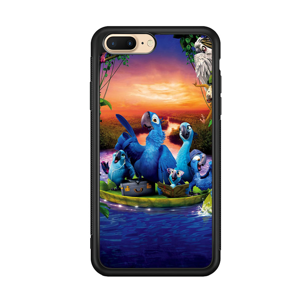 Rio Tour on The River iPhone 8 Plus Case-Phone Case-Rubber Black (2D Case)-Altracase